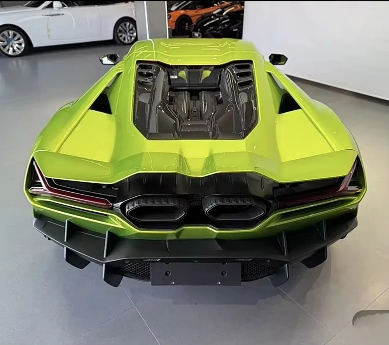 High Quality for  Revuelto Dry Carbon Fiber OEM Style Rear Bumper Wing Accessor0ies Body Kits